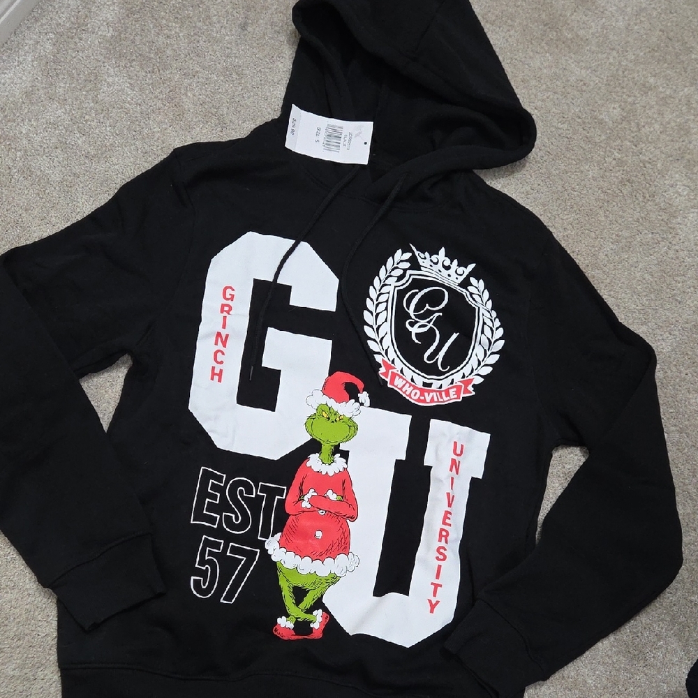 Oversized Grinch University Hoodie
